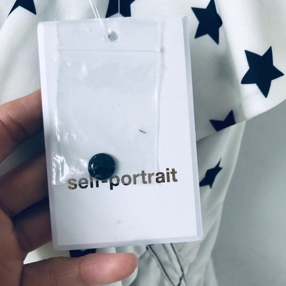 Self Portrait stars asymmetrical dress. Used once.like new - Picture 6 of 8